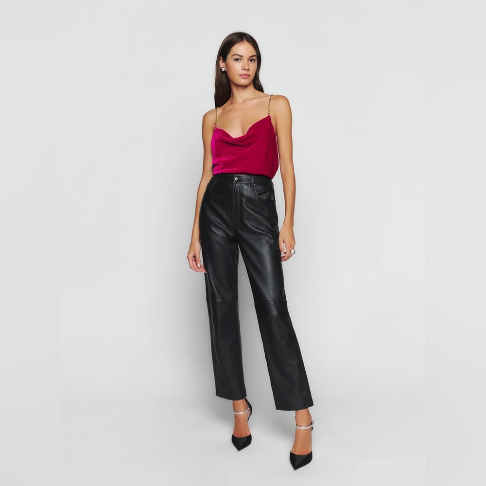 Reformation Rori Velvet Top